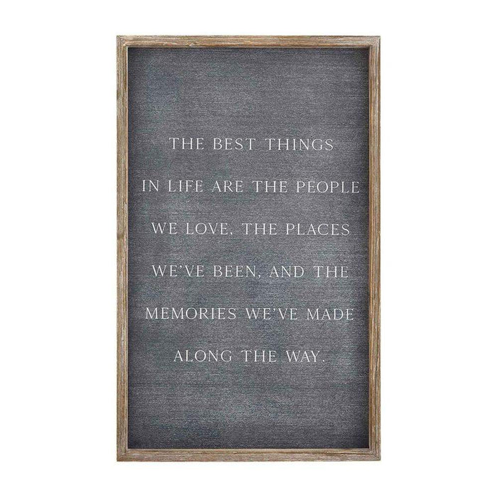 Mud Pie Best Things Wall Decor