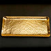 Gold Hammered Rectangle Plate