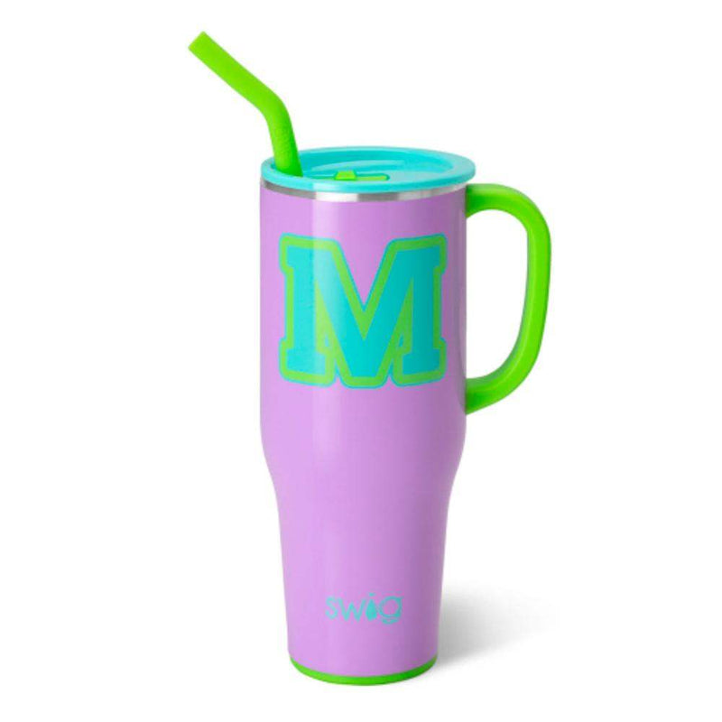 Swig Ultra Violet Initial M 40 oz. Mega Mug