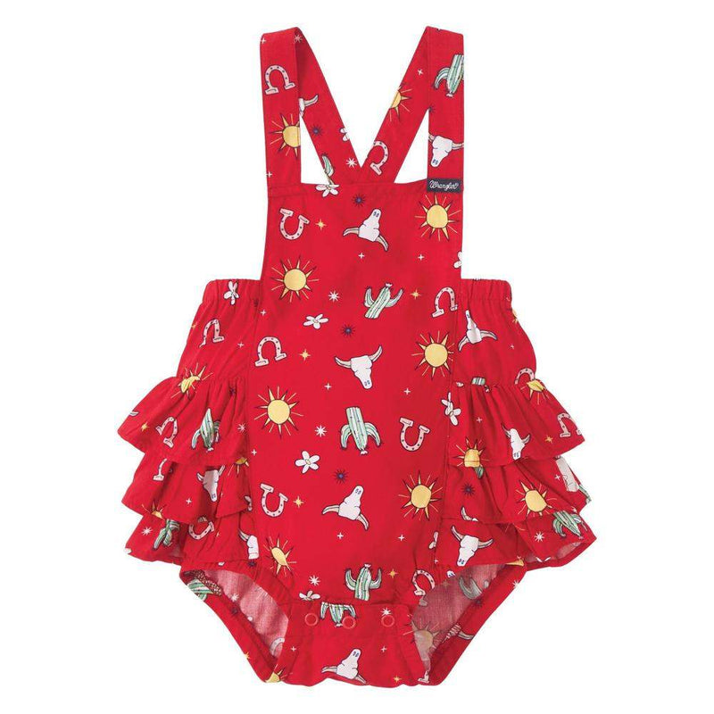 Wrangler Baby Girl Red Onesie