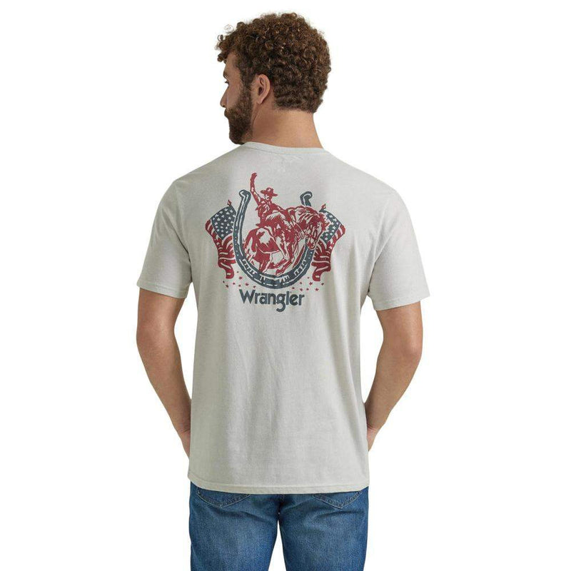 Wrangler Men's Americana Horse Shoe Logo Tee