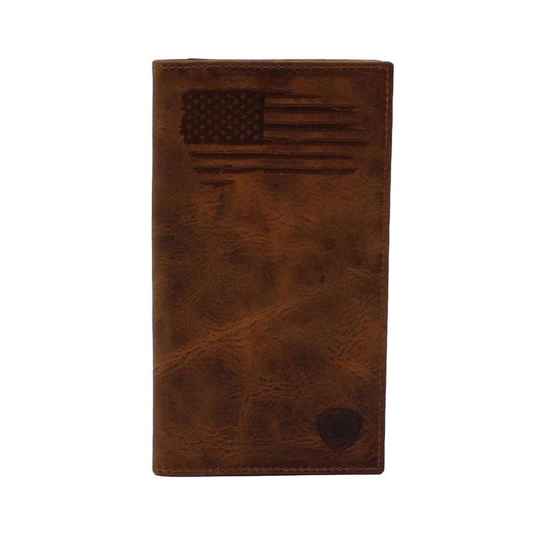 Ariat Rodeo USA Flag Shield Logo Wallet