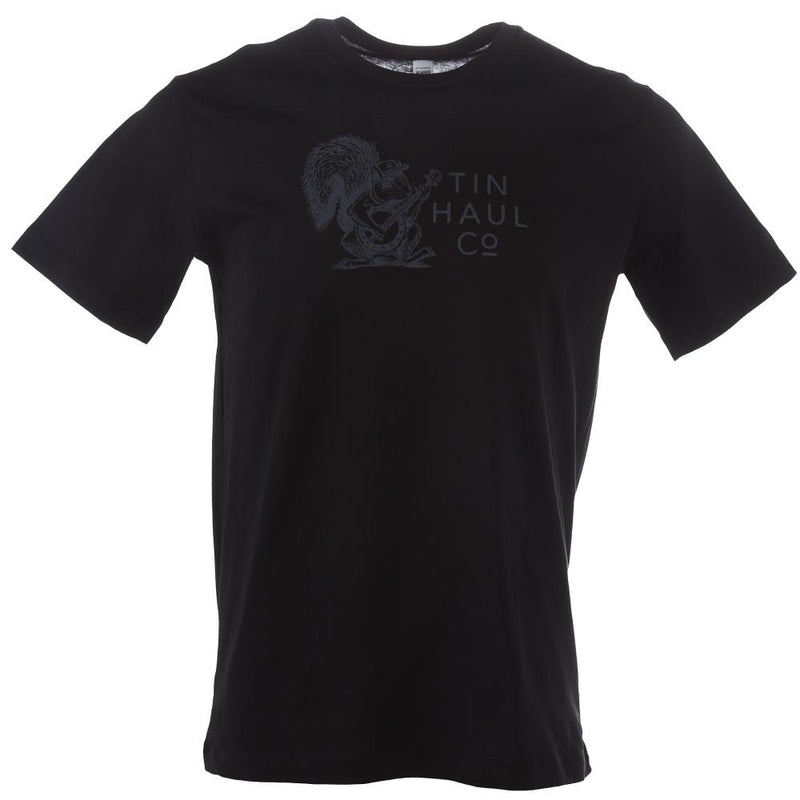 Mens Short Sleeve Squirrel With Banjo Print