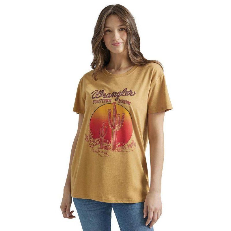 Wrangler Womens Short Sleeve Sunset Tee