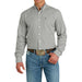 Men's Charcoal Stripe Modern Button Down Shirt