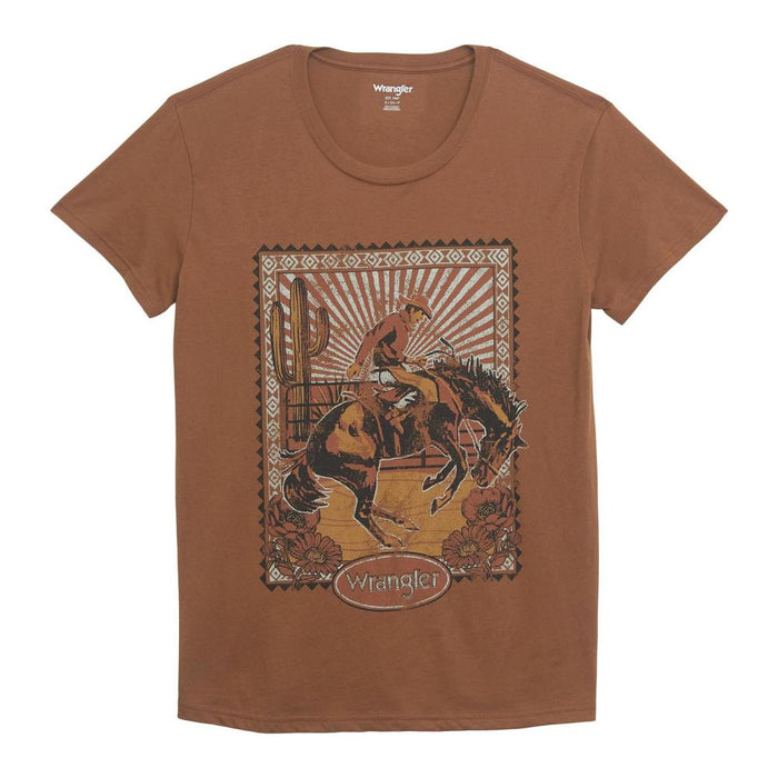 Womens Toffee Desert Bronc Tee