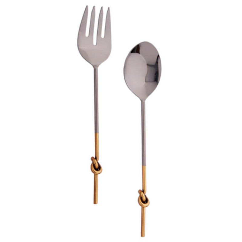 Gilded Knot Handle Servers