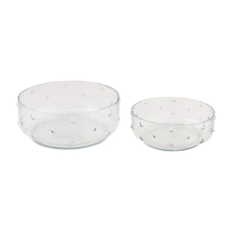Hobnail Glass Salad Set