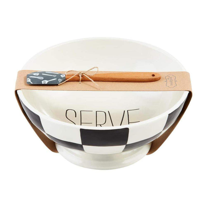Mud Pie Bistro Check Bowl