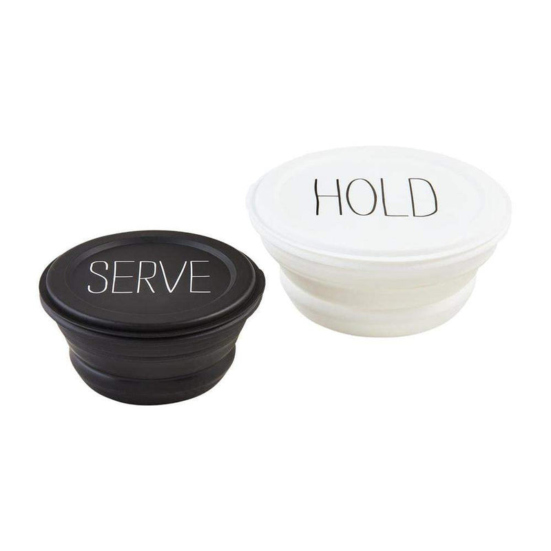 Mud Pie Serve Collapsible Storage Bowl Set