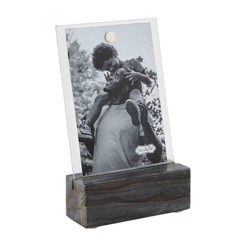Mud Pie Grey Marble Frame Stand
