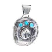 Sterling Silver Cowboy Hat Pendant