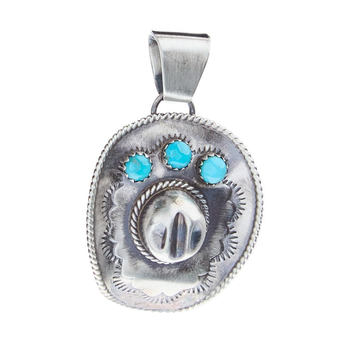 Sterling Silver Cowboy Hat Pendant