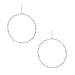 NRS Sterling Silver Rope Hoop Earrings