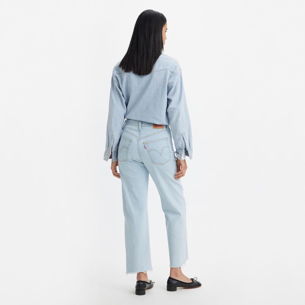 Levi Strauss Women's Ribcage Fray Hem Straight Ankle Jeans — NRS