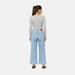Women's High Rise Wide Leg Ankle Jeans