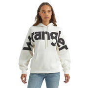Women's White Classic Logo Hoodie