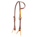 Stitched Latigo Square Buckle Headstall
