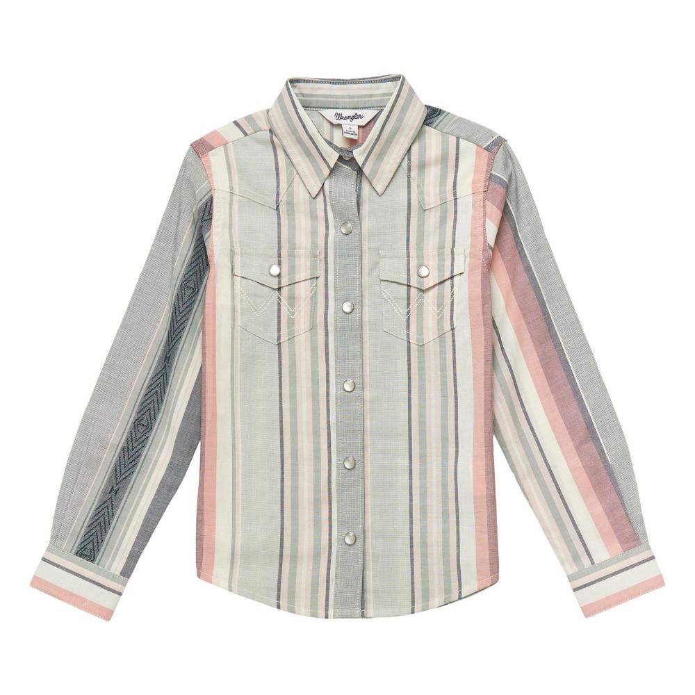 Turquoise Snap Twill Western Shirt