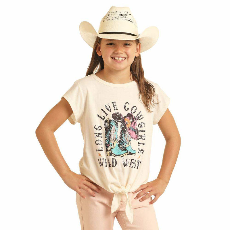 Rock & Roll Denim Girl's Wild West Cowgirl Graphic Tee