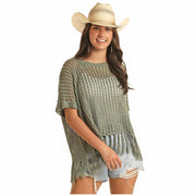 Rock & Roll Denim Women's Jade Oversized Knit Top