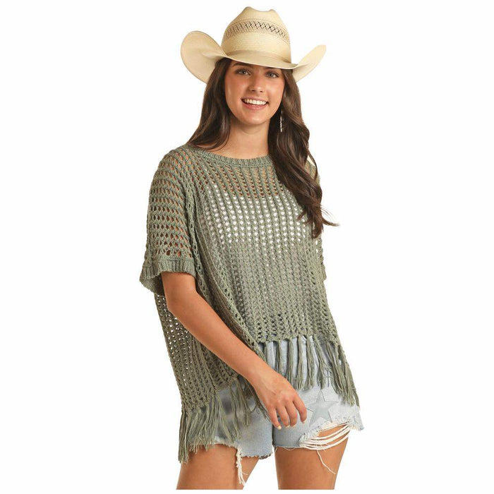 Rock & Roll Denim Women's Jade Oversized Knit Top