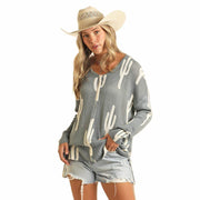 Rock & Roll Denim Women's Cactus Baja Sweater