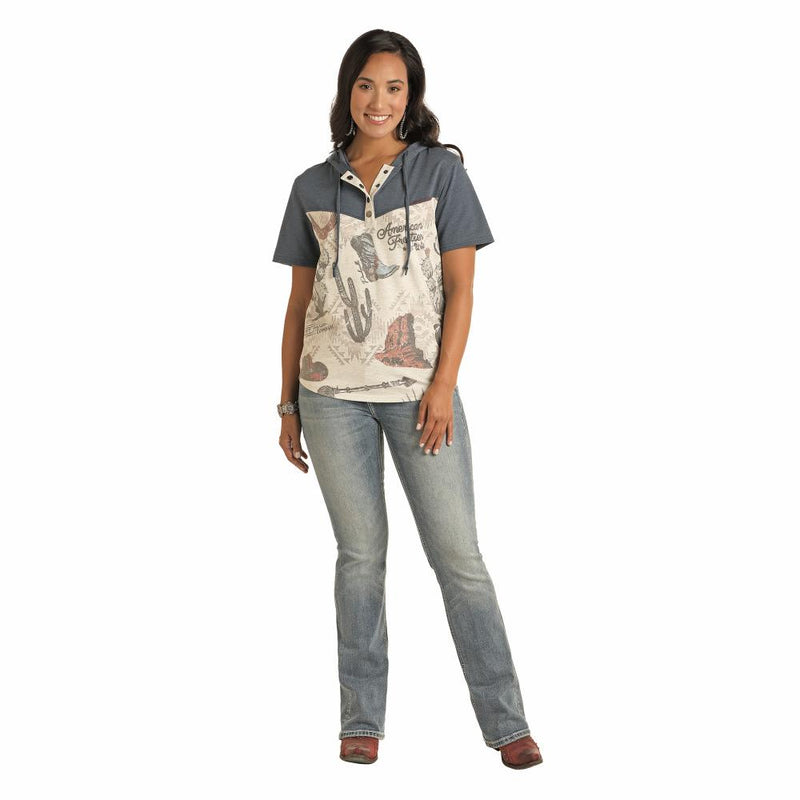 Women's American Frontier Hooded Tee