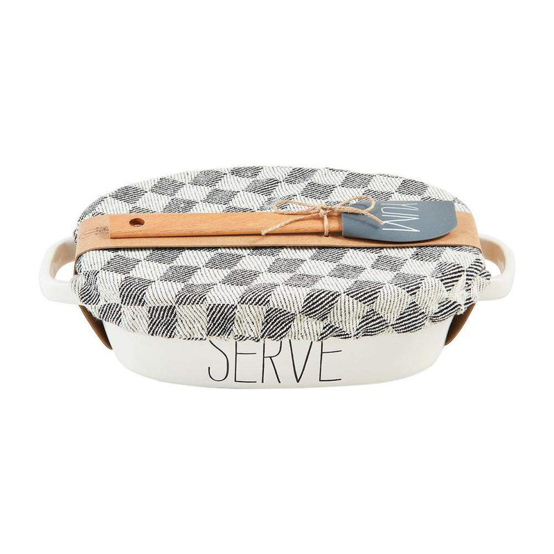 Mud Pie Casserole Checkered Cover Set