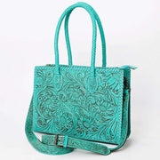 American Darling Leather Tooled Tote