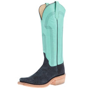 Women's Ride Ready Grey Carpincho 15 In Turquoise Deercow Top