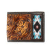 M & F Western Floral Tooled Bifold Wallet