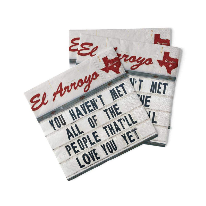El Arroyo Love You Yet Cocktail Napkins