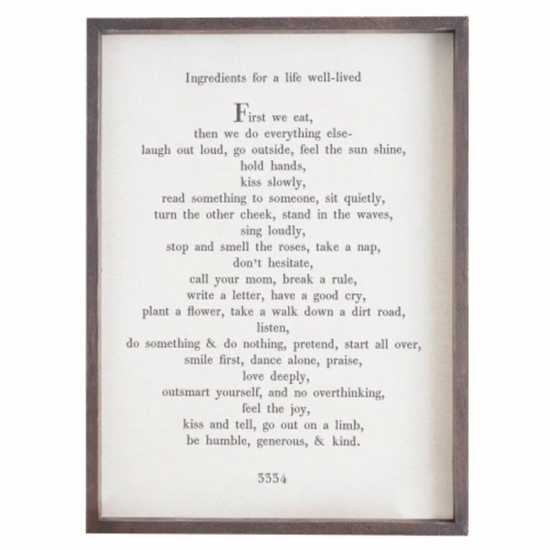 First We Eat Wall Art