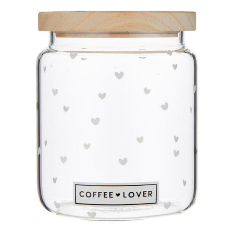 Coffee Lover Glass Canister