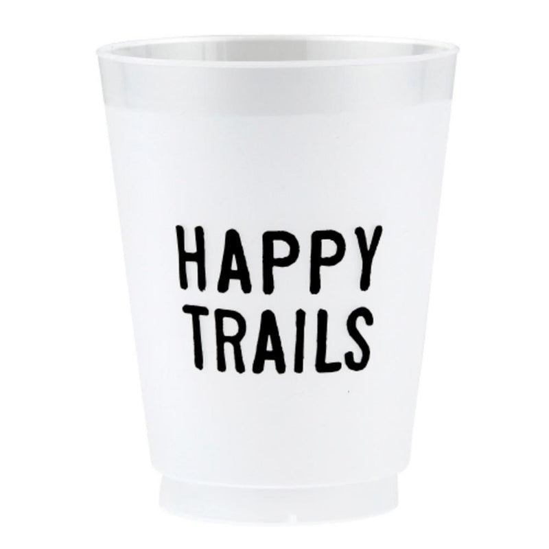 Happy Trails 8 Pack Frosted Cups