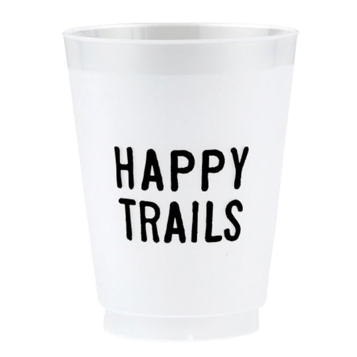 Happy Trails 8 Pack Frosted Cups
