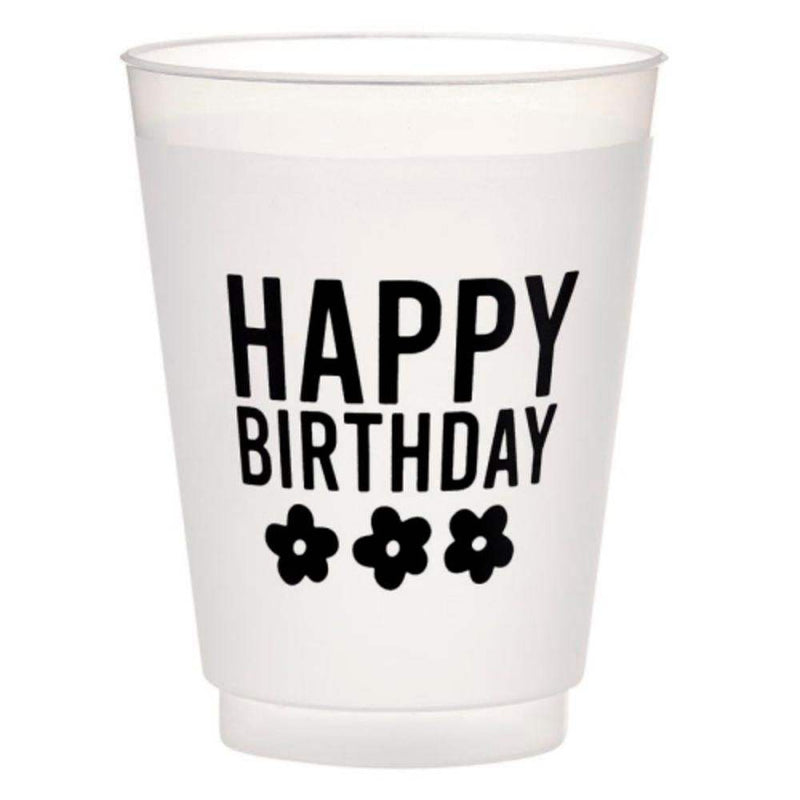 Creative Brands Happy Birthday 8 Pack Frosted Cups