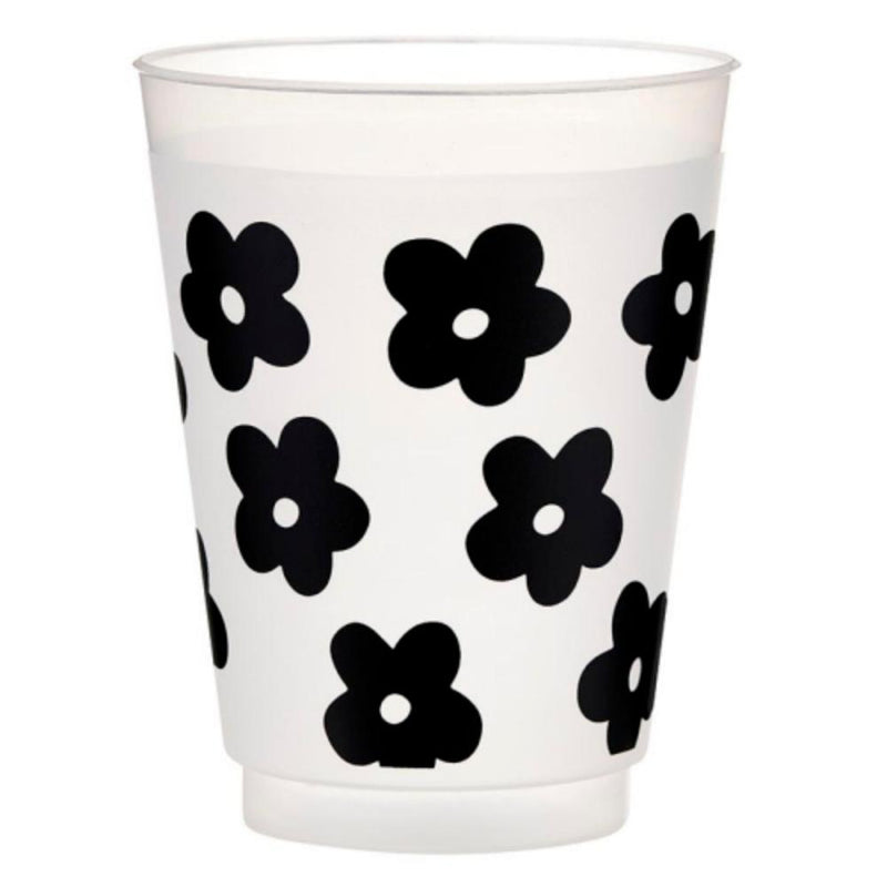 Flower 8 Pack Frosted Cups