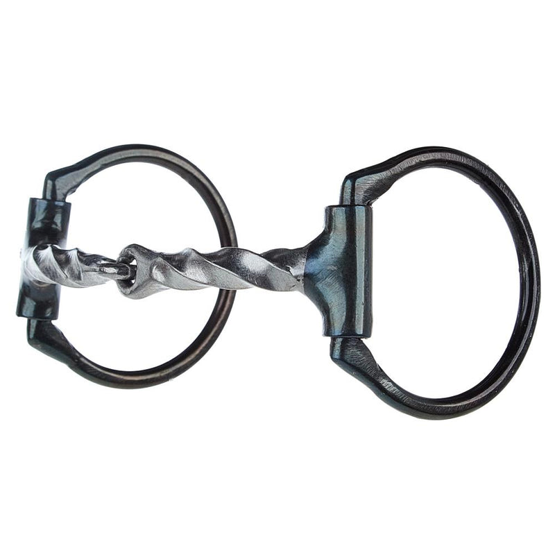 Wide Twisted Square Dee Ring Snaffle Bit