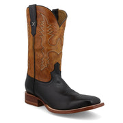 Men`s Rancher Black 12in Pumpkin Top