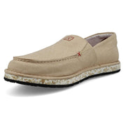 Mens Circular Project Cream Linen SlipOn Shoe