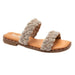 Corkys Footwear Womens Corky Dont Get It Twisted Clear Rhinestones Sandal