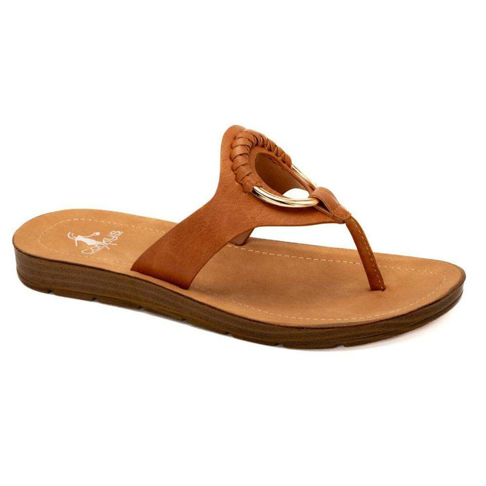 Corkys Footwear Womens Corky Ring My Bell Cognac Sandal