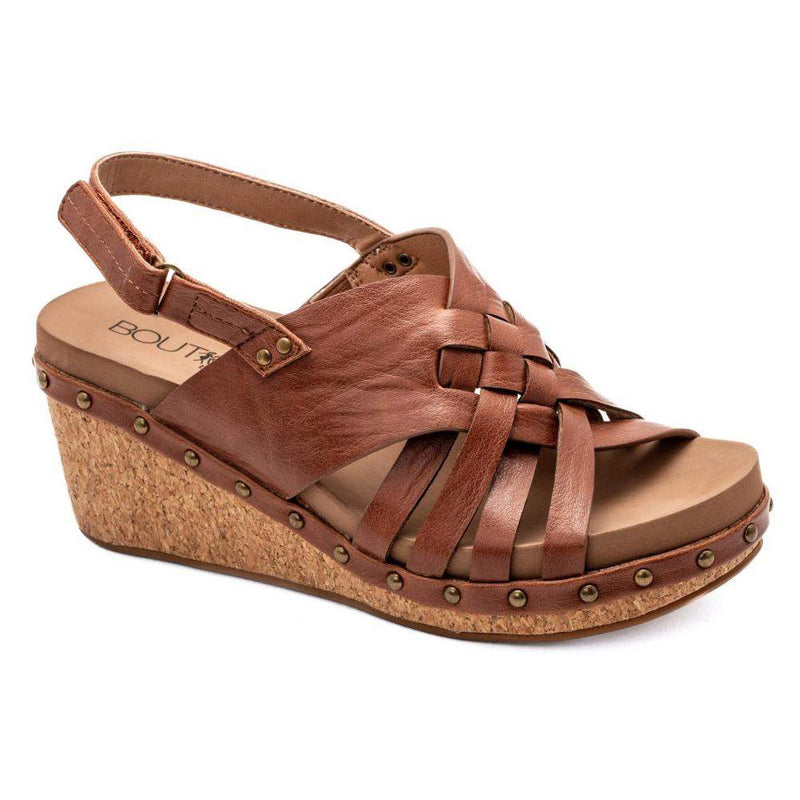 Corkys Footwear Womens Corky Dream Weaver Tobacco Wedge Heels