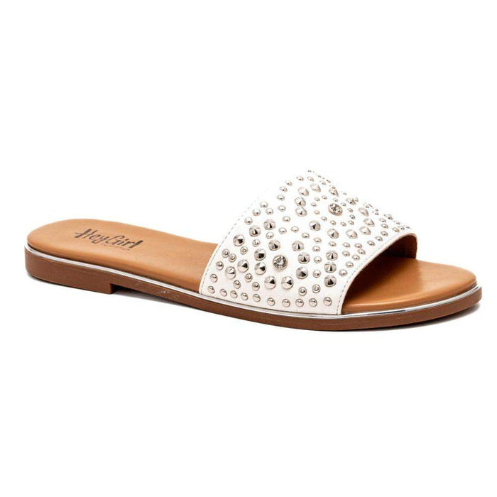 Corkys Footwear Womens Corky Bail Money White Open Toe Sandal