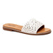 Corkys Footwear Womens Corky Bail Money White Open Toe Sandal