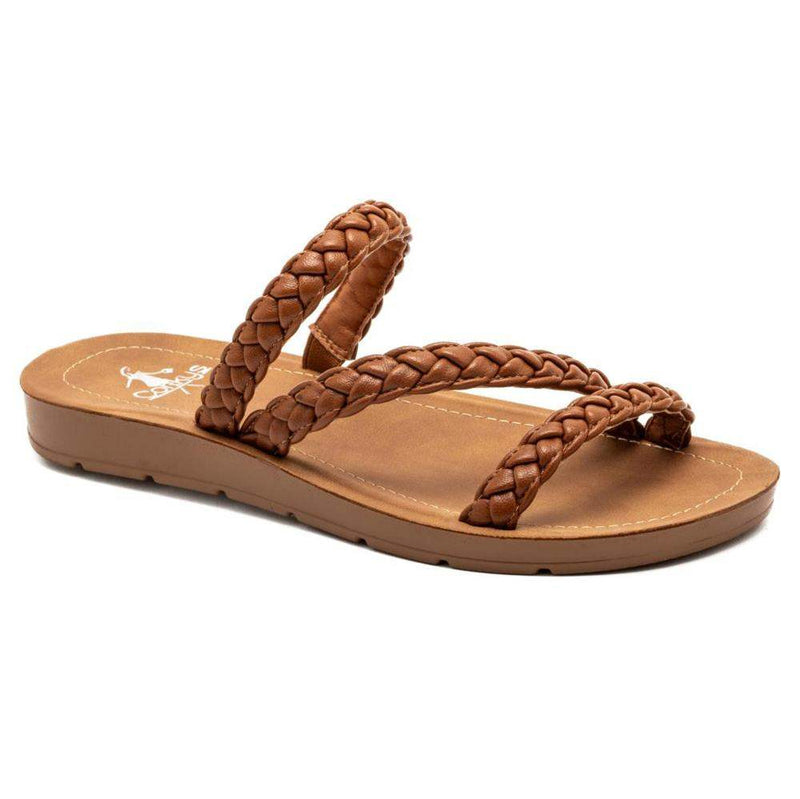 Corkys Footwear Womens Corky Twist N Shout Cognac Sandals