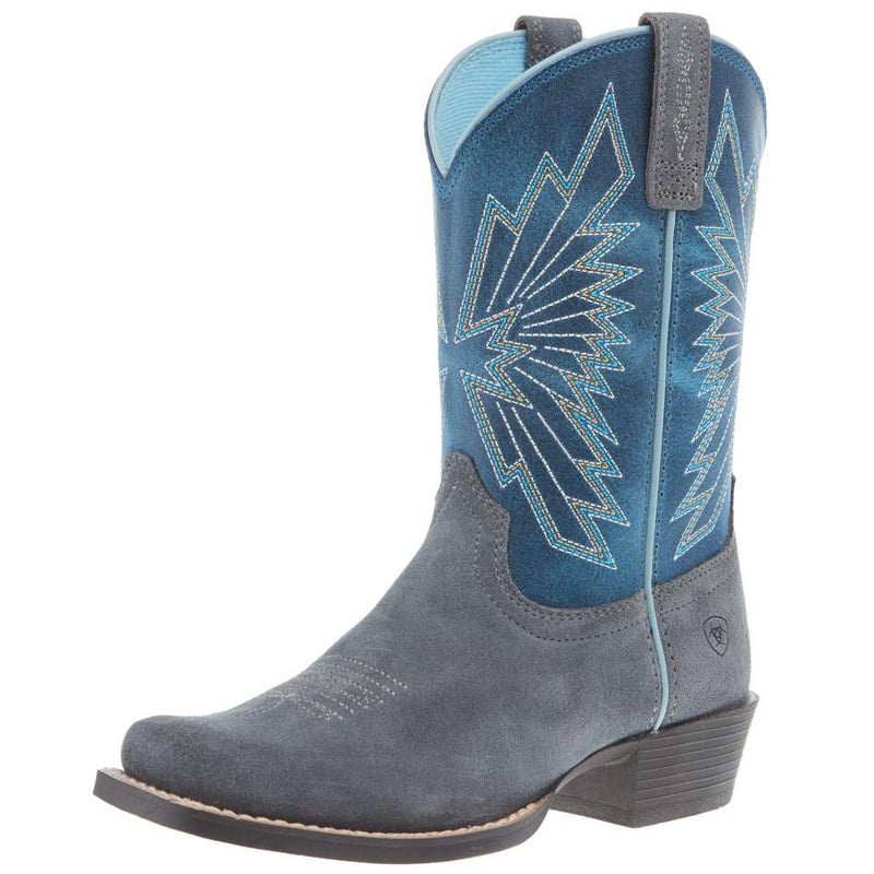 Youth Decatur Mineral Suede and Downpour Shaft Cowboy Boot