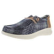 Men`s Hilo Black and Grey Flannel Casual Shoe
